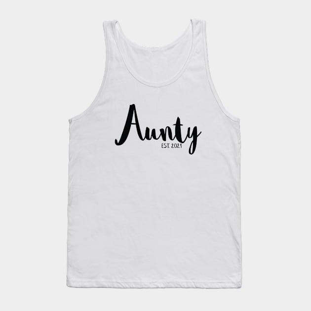 Aunty Pregnancy Announcement Tank Top by Bumblebee's Designs